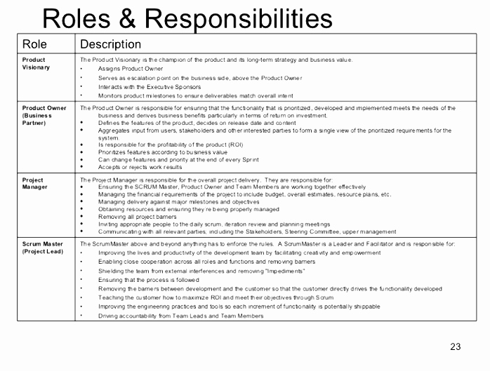 role of responsibility assignment