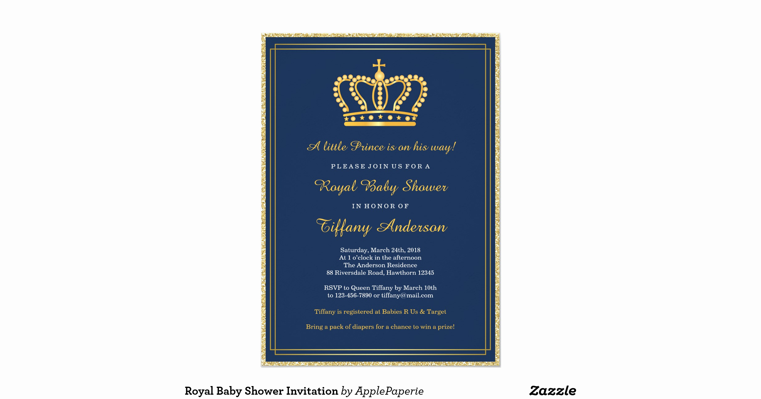 Royal Baby Shower Invitations Inspirational Royal Baby Shower Invitation