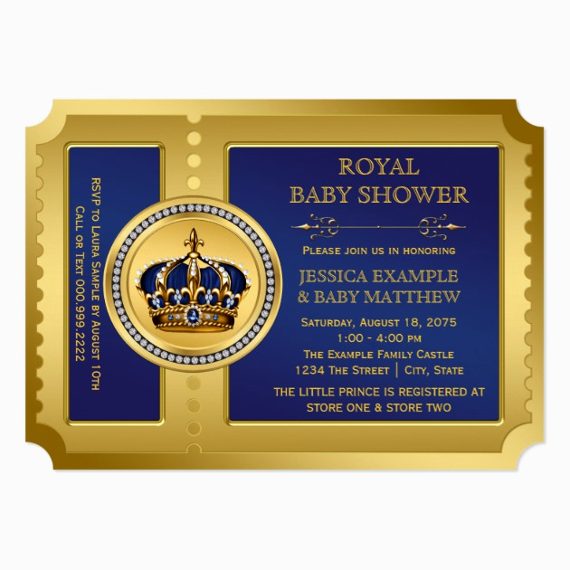 Royal Baby Shower Invitations Lovely Custom Royal Baby Shower Invites Templates