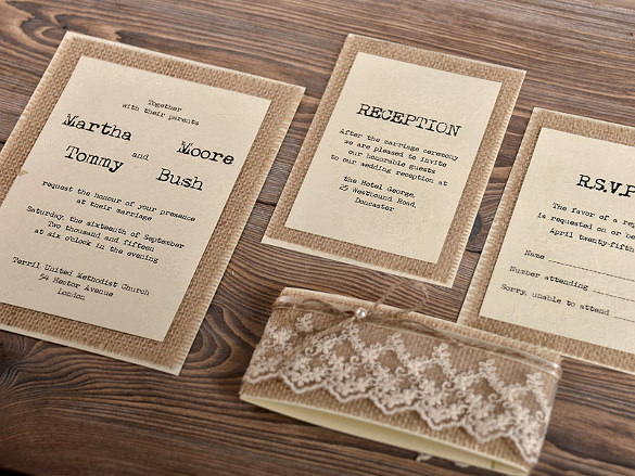 Rustic Wedding Invitation Templates Awesome 28 Rustic Wedding Invitation Design Templates Psd Ai