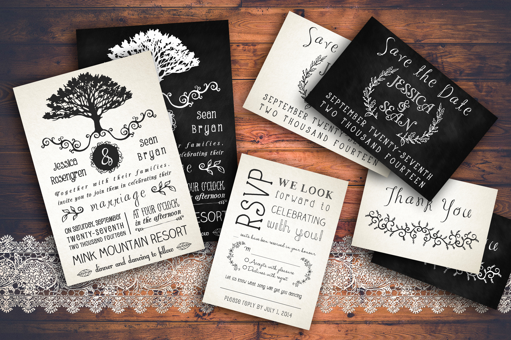 Rustic Wedding Invites Templates Awesome Rustic Wedding Invitation Pack Invitation Templates On