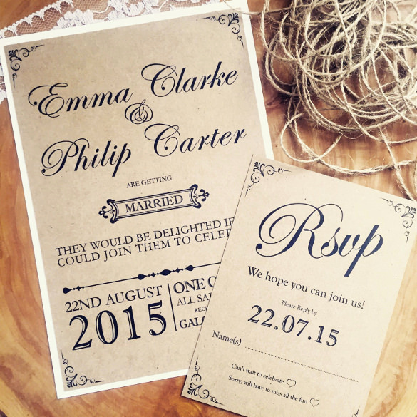 Rustic Wedding Invites Templates Lovely 28 Rustic Wedding Invitation Design Templates Psd Ai