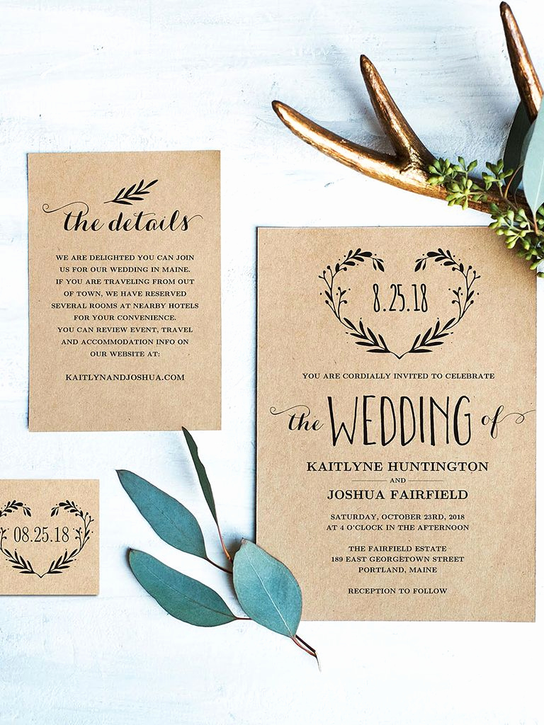 Rustic Wedding Invites Templates New 16 Printable Wedding Invitation Templates You Can Diy
