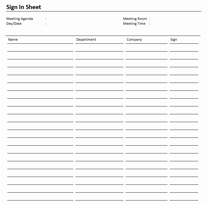 Safety Meeting Sign In Sheet New 8 Free Sample Safety Sign In Sheet Templates Printable