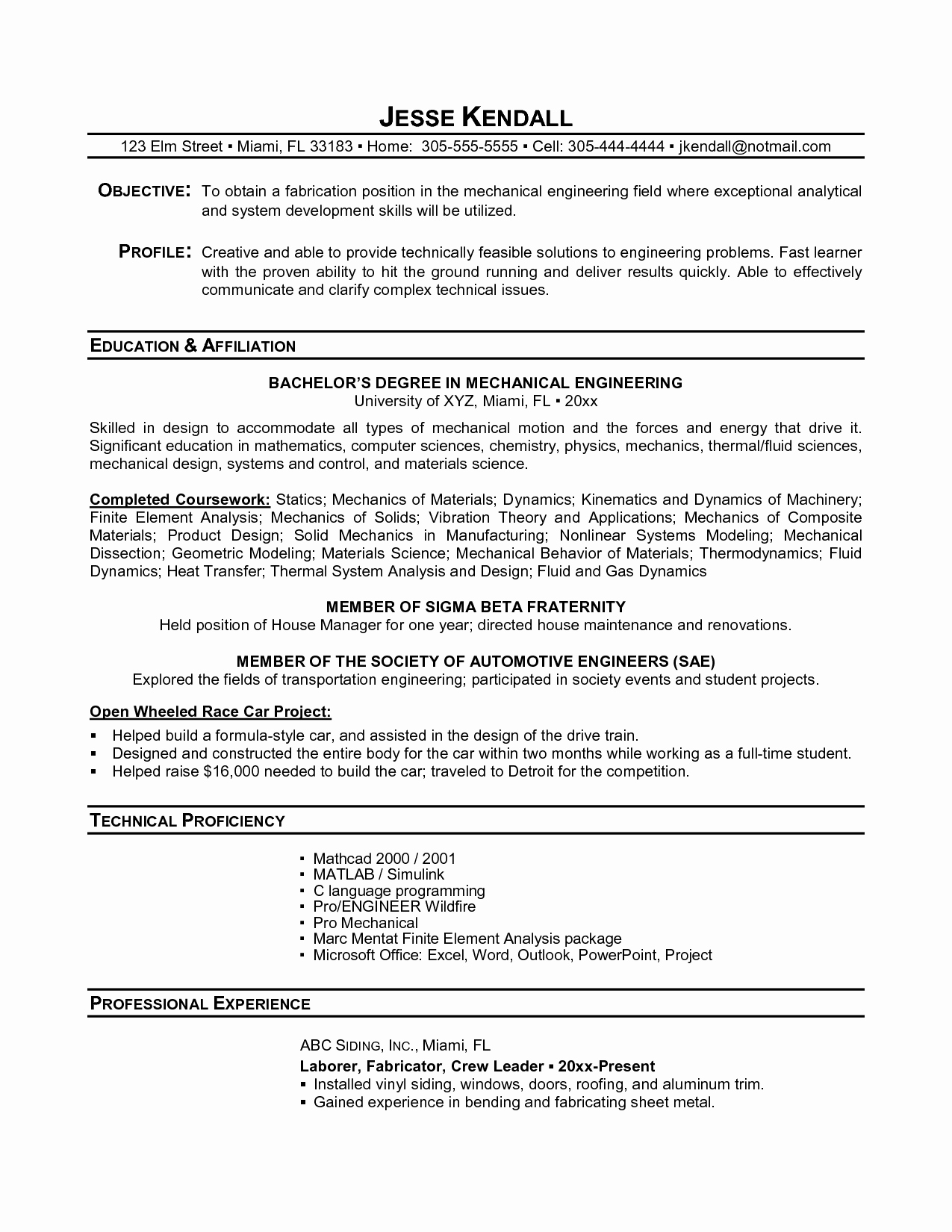 Sample College Student Resume Fresh Resume Examples Student Examples Collge High School