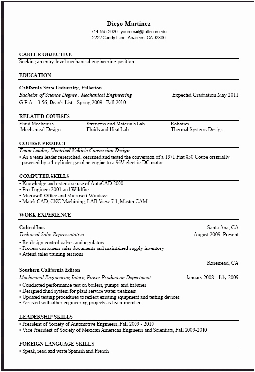Sample Computer Science Resume Best Of Puter Science Resume Sample Resume Template