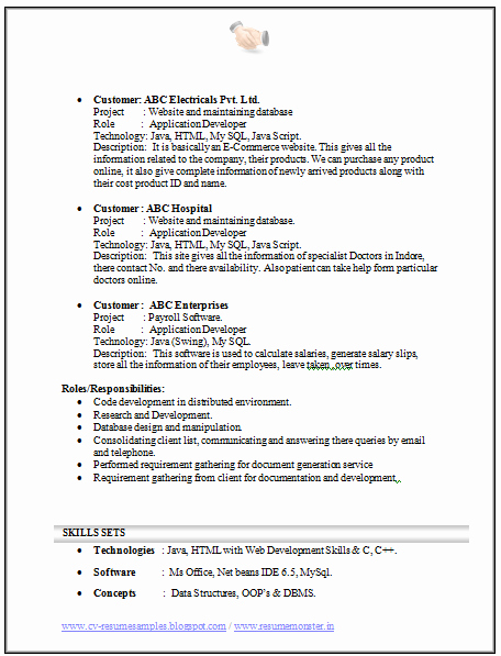 Sample Computer Science Resume Elegant Over Cv and Resume Samples with Free Download