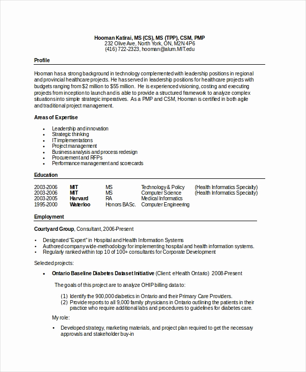 Sample Computer Science Resume New Puter Science Resume Example 9 Free Word Pdf