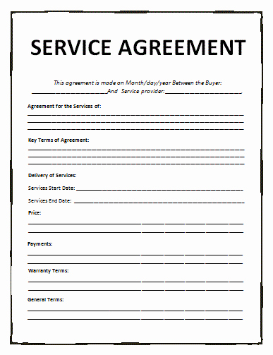 Sample Contract for Services Luxury Agreement Templates
