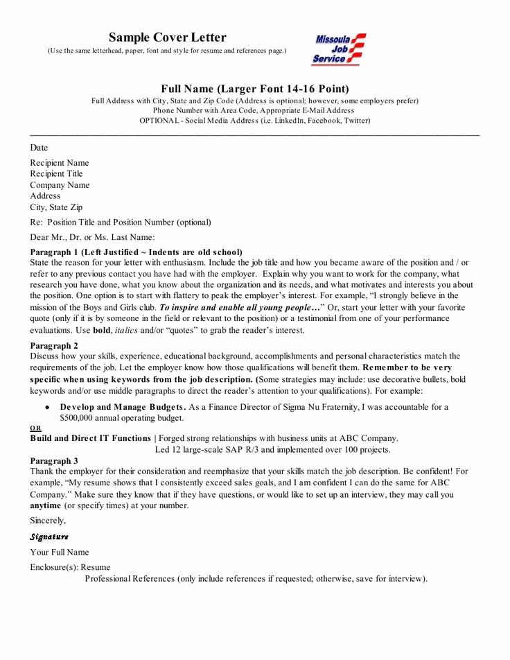 Sample Letter Of Employement Unique Cover Letter Sample Job Hunting Pinterest