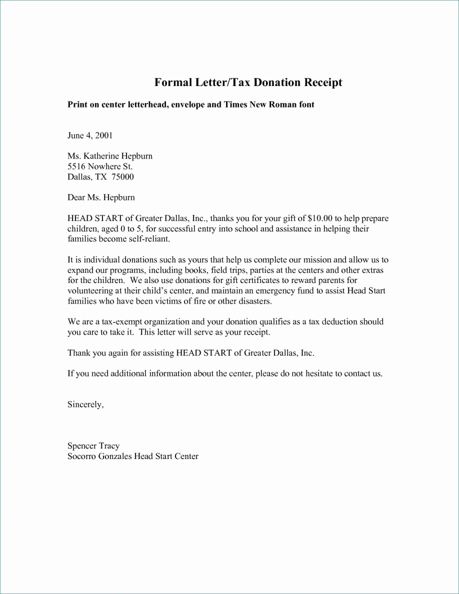 Sample Nonprofit Gift Acknowledgement Letter Elegant Template for Acknowledgement Letter Resignation Samples