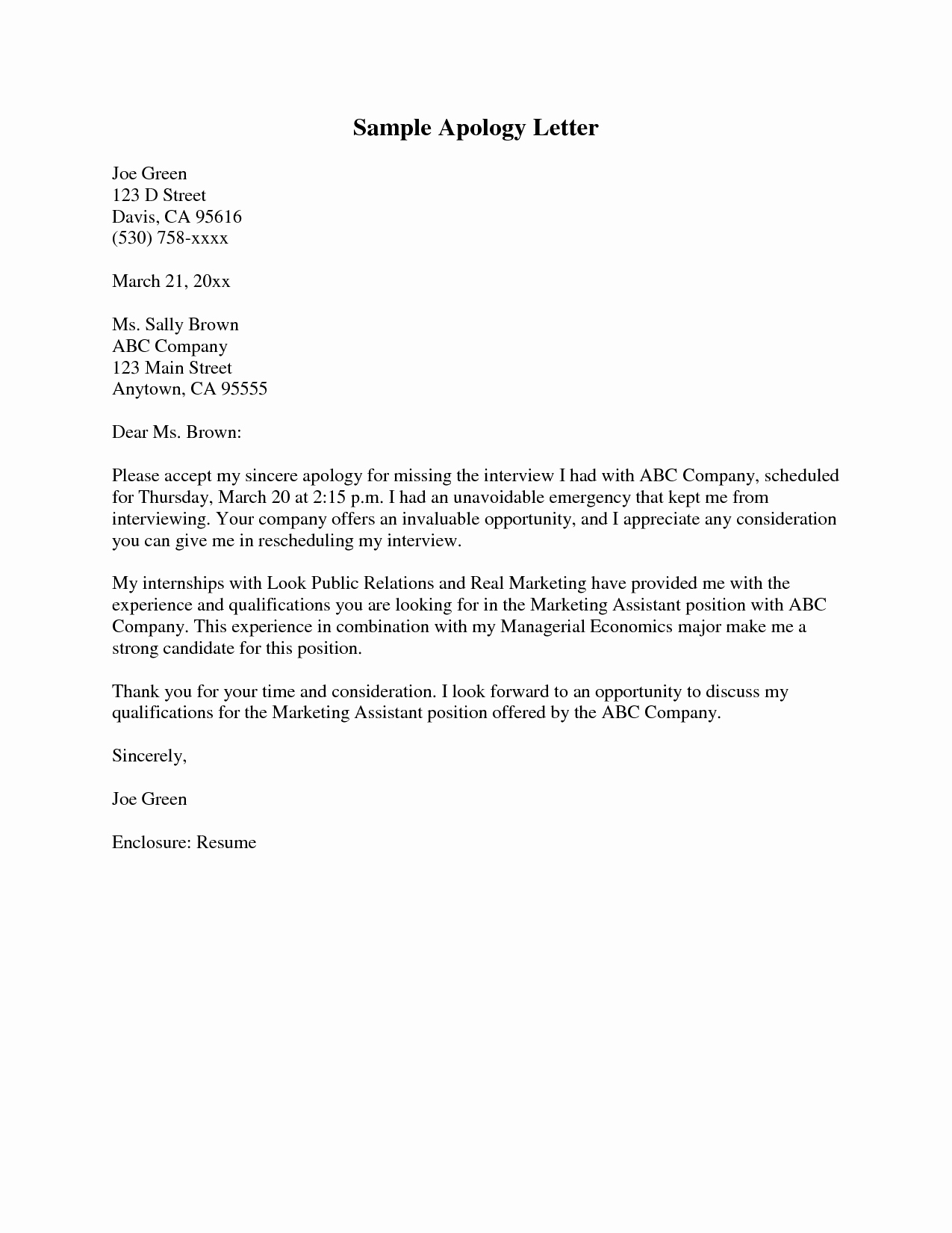 Sample Of Business Letter Lovely How to Write An Apology Letter to A Teacher Sampleletter