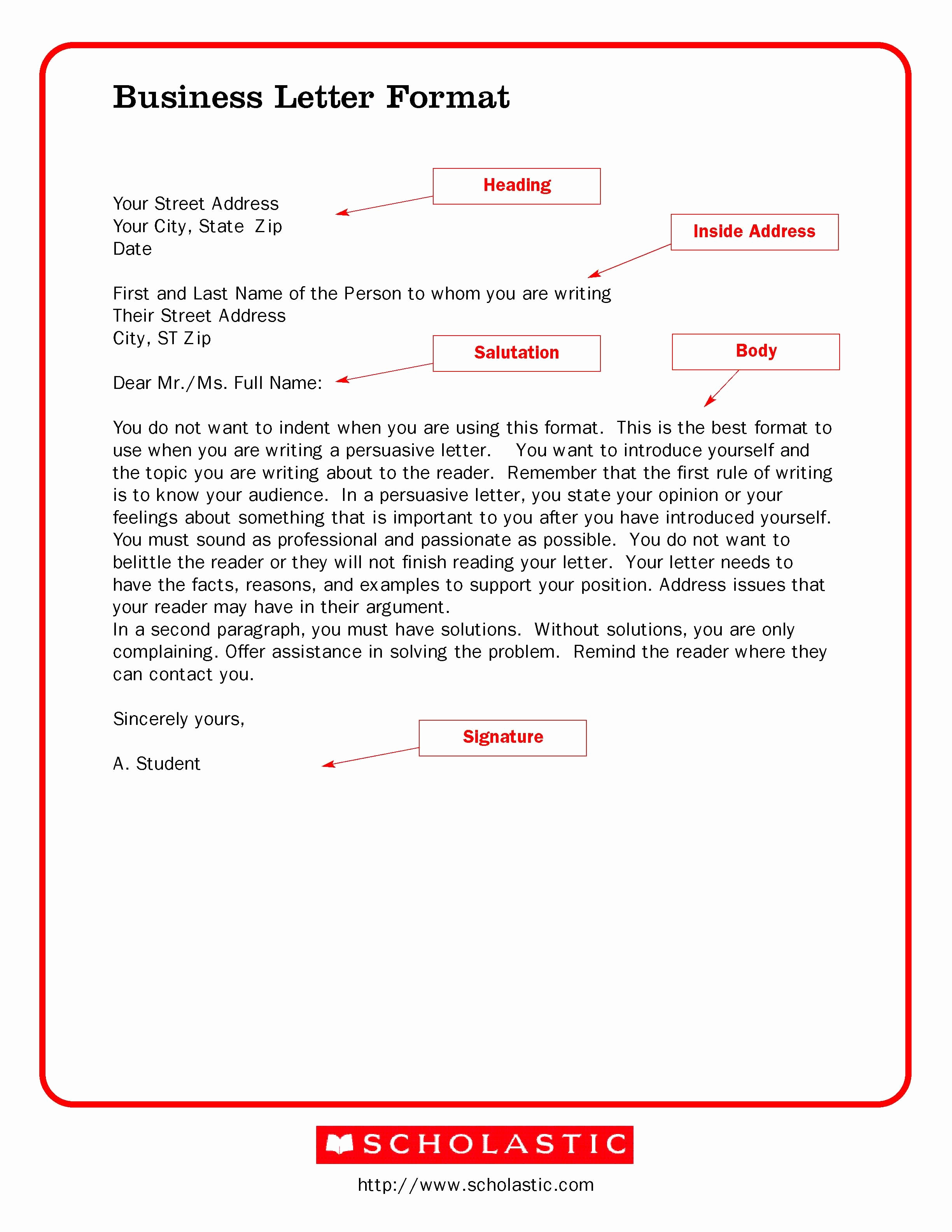 Sample Of Business Letter Lovely Printable Sample Business Letter Template form