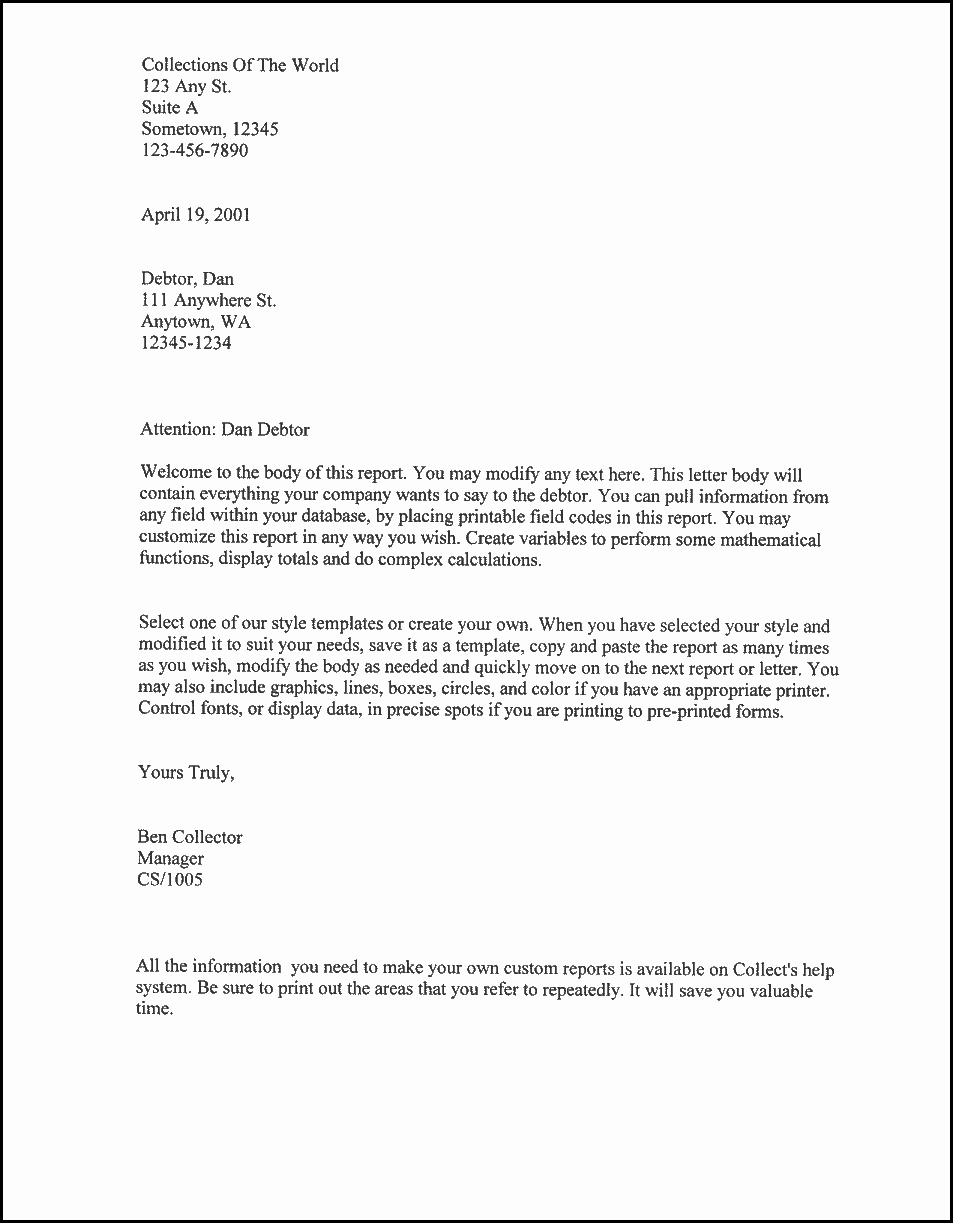 Sample Of Business Letter New Printable Sample Business Letter Template form