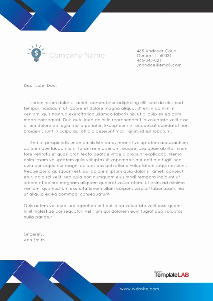 Sample Of Business Letterhead Unique 45 Free Letterhead Templates &amp; Examples Pany