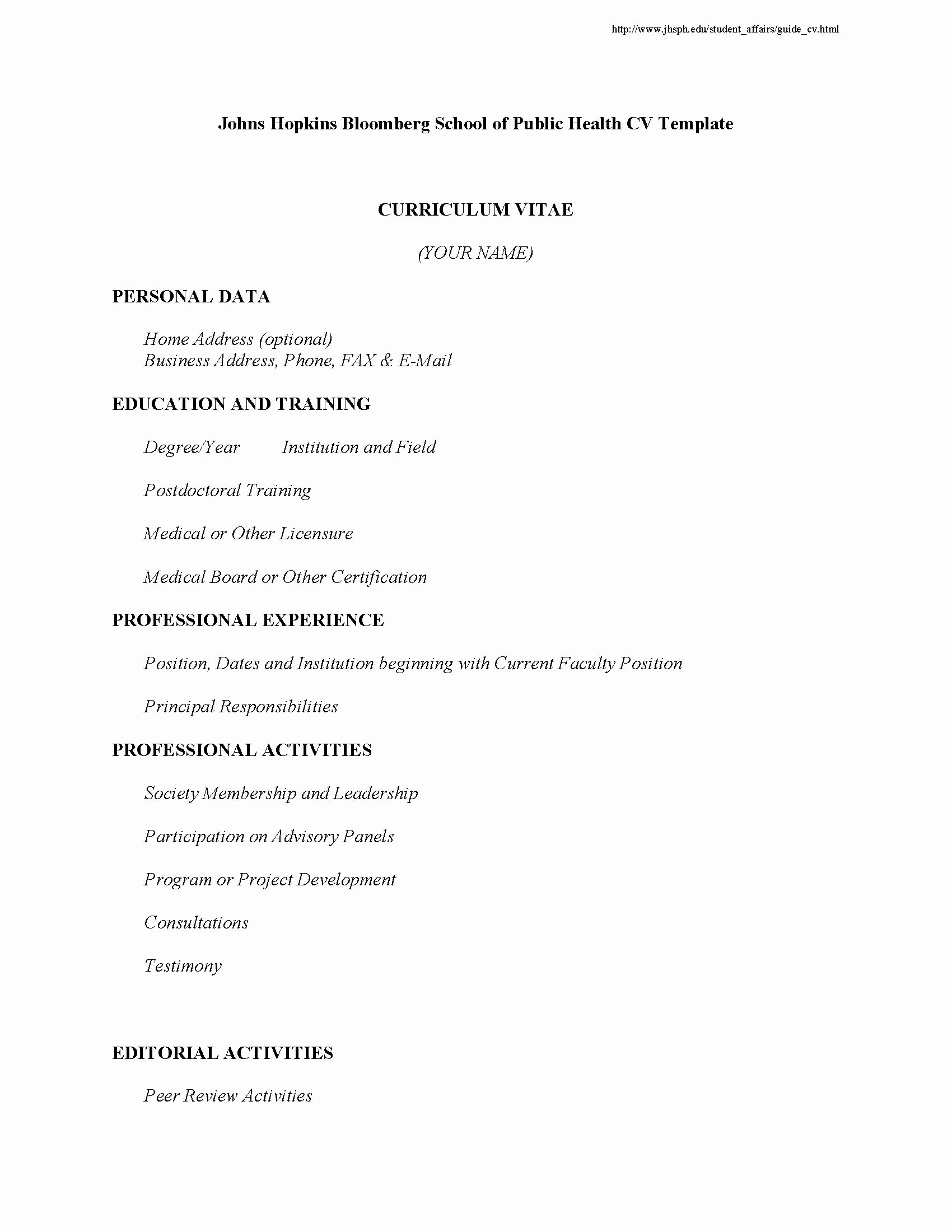Sample Of Curriculum Vita Best Of Resumes and Cvs Career Resources for Students Career