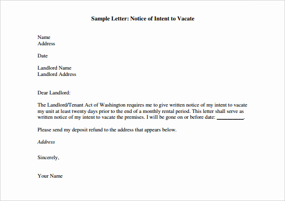 Sample Of Letter Of Intend New Letter Of Intent – 10 Free Word Pdf Documents Download