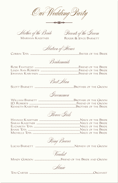 Sample Of Wedding Programme Fresh Free Printable Wedding Programs Templates