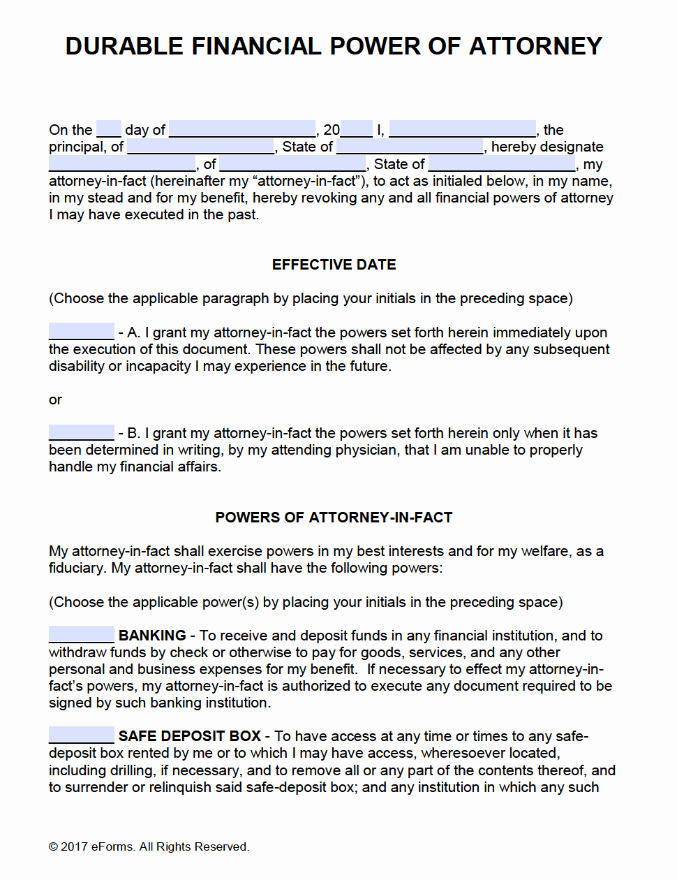 Sample Power Of attorney Pdf Best Of Free Printable Durable Power Of attorney forms