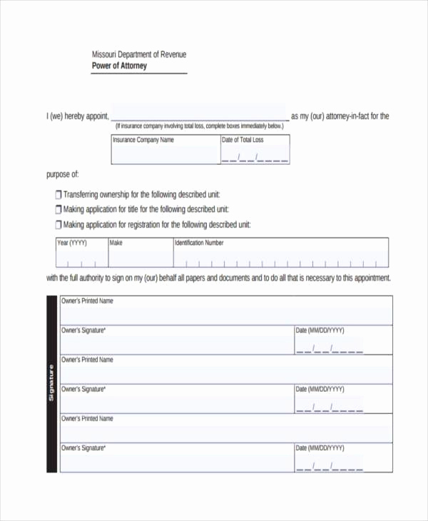 Sample Power Of attorney Pdf Luxury Power Of attorney forms In Pdf