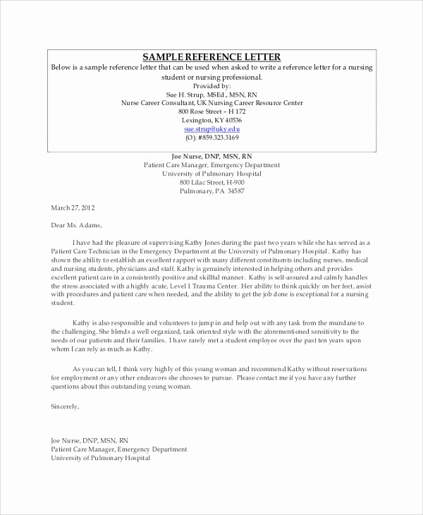 Sample Professional Reference Letter Fresh Sample Professional Reference Letter 6 Documents In Pdf
