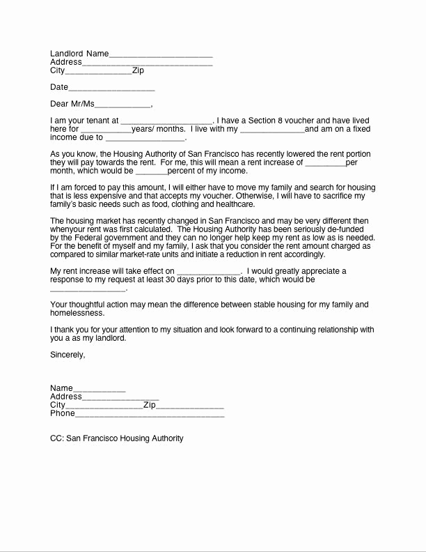 Sample Rent Increase Letter Best Of Printable Sample 30 Day Notice to Landlord form