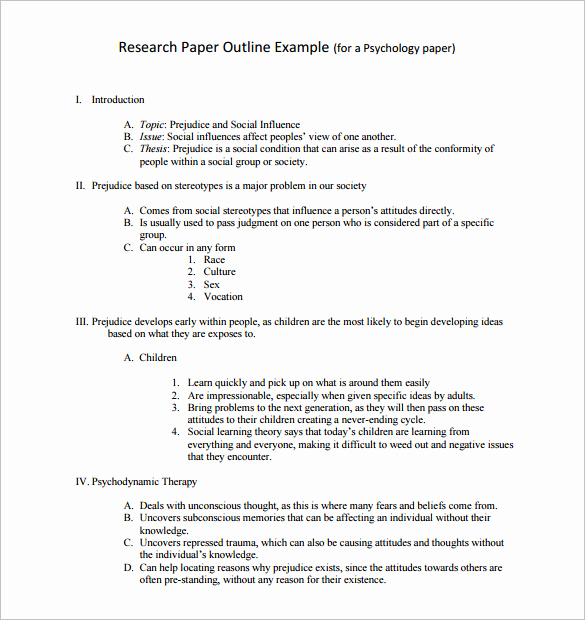 Sample Research Paper Outline Best Of Psychology Research Proposal Erreport269 Web Fc2