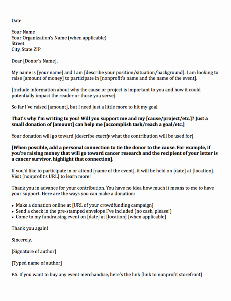 Sample Sponsorship Request Letter Fresh Donation Request Letters asking for Donations Made Easy