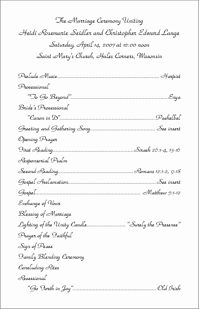 Sample Wedding Ceremony Program Beautiful Word Template Category Page 2 Izzness