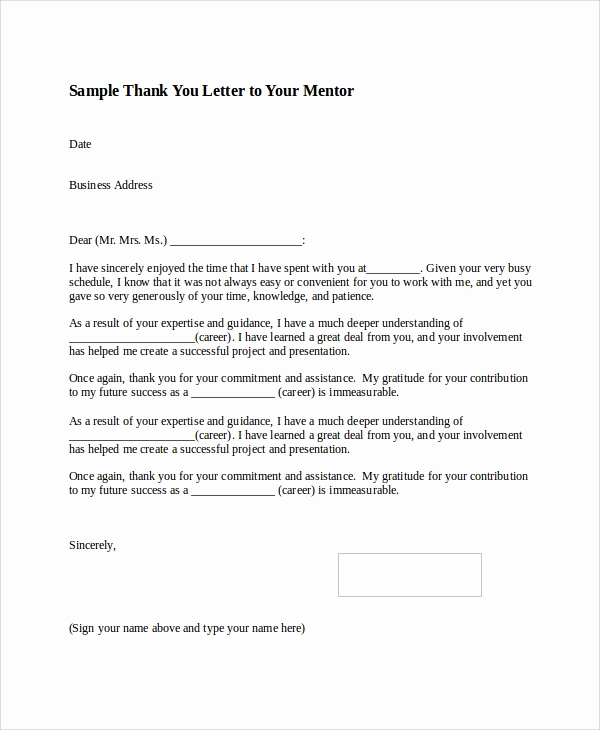 Samples Of Thankyou Letters Best Of Sample Thank You Letter format 8 Examples In Word Pdf