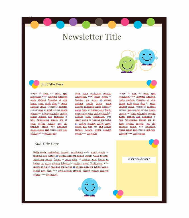 School Newsletter Templates Free Awesome 50 Free Newsletter Templates for Work School and