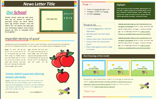 School Newsletter Templates Free Beautiful 15 Free Microsoft Word Newsletter Templates for Teachers