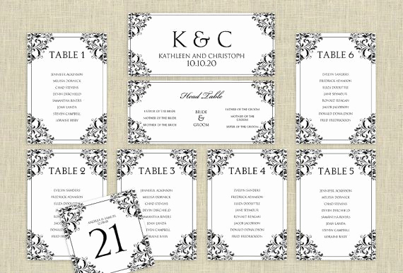 Seating Chart Wedding Template Best Of Wedding Seating Chart Template Download Instantly