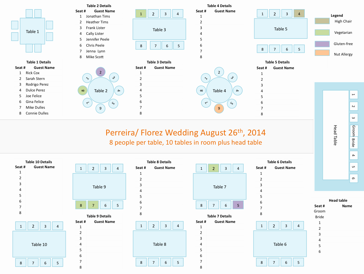 Seating Chart Wedding Template Fresh Wedding Planners tools Powerpoint Template for Seating