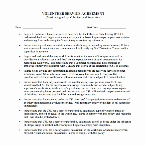 Service Contract Template Word Inspirational Sample Service Agreement Template 6 Free Documents