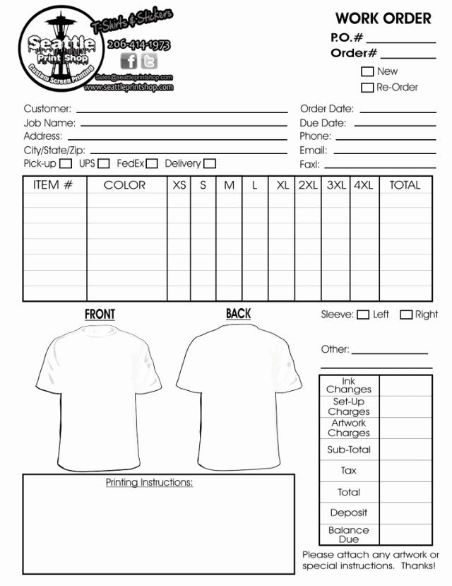 Shirt order form Template Lovely Printable T Shirt order forms Templates Excel Template