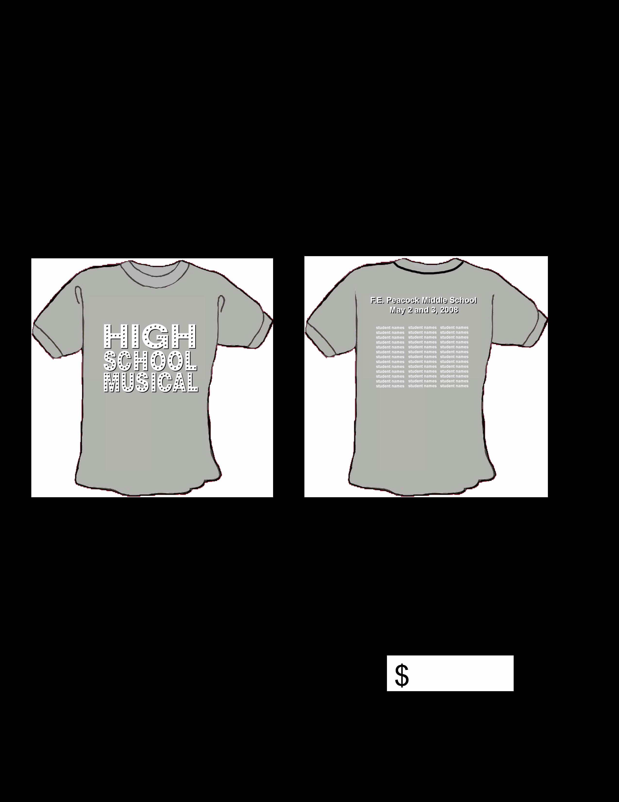 Shirt order form Template Unique Free High School T Shirt order form