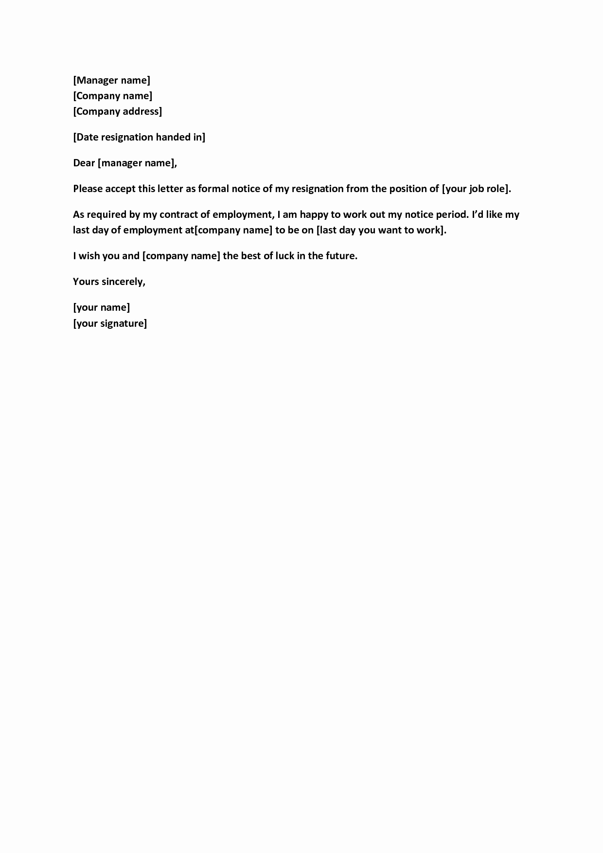 Short Notice Resignation Letter Beautiful Best S Of Brief Resignation Letter Sample Simple