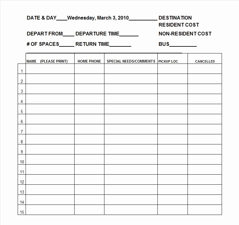 Sign In Sheet Template Excel Awesome Sign Up Sheet Sign In Sheet Templates Word Excel