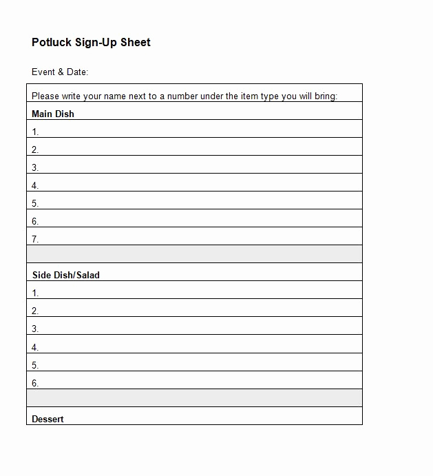 Sign Up form Template Luxury 40 Sign Up Sheet Sign In Sheet Templates Word &amp; Excel