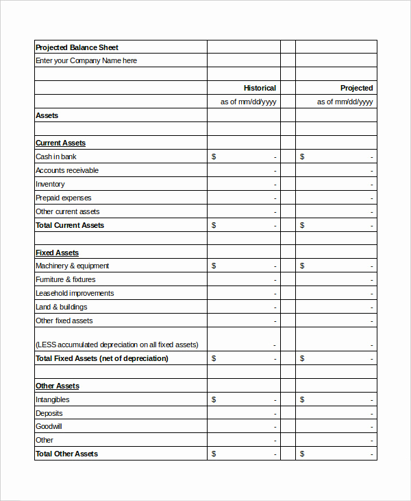 Simple Balance Sheet Template Inspirational Simple Balance Sheet 20 Free Word Excel Pdf Documents