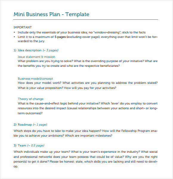 Simple Business Plan Example Awesome Simple Business Plan Templates