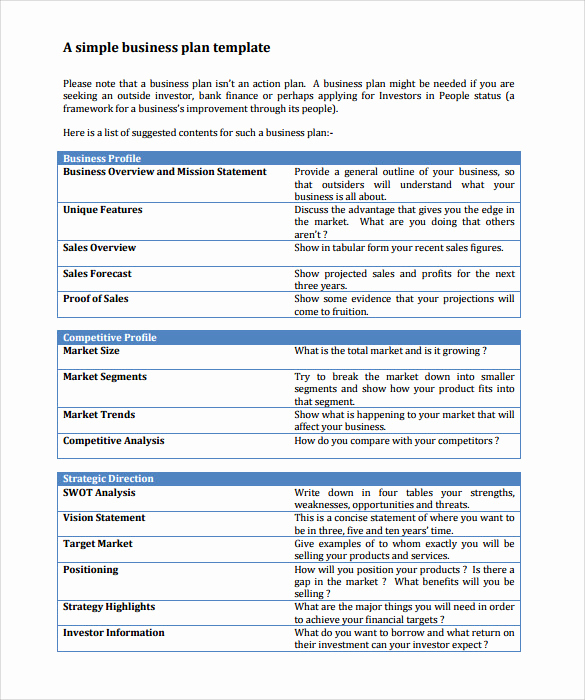 Simple Business Plan Example Beautiful Business Action Plan Templates – 8 Samples Examples format