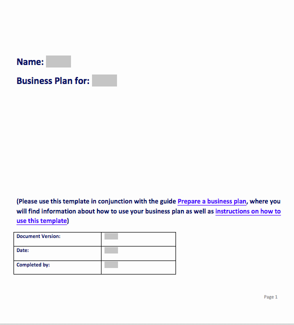 Simple Business Plan Outline Elegant Free Simple Business Plan Template