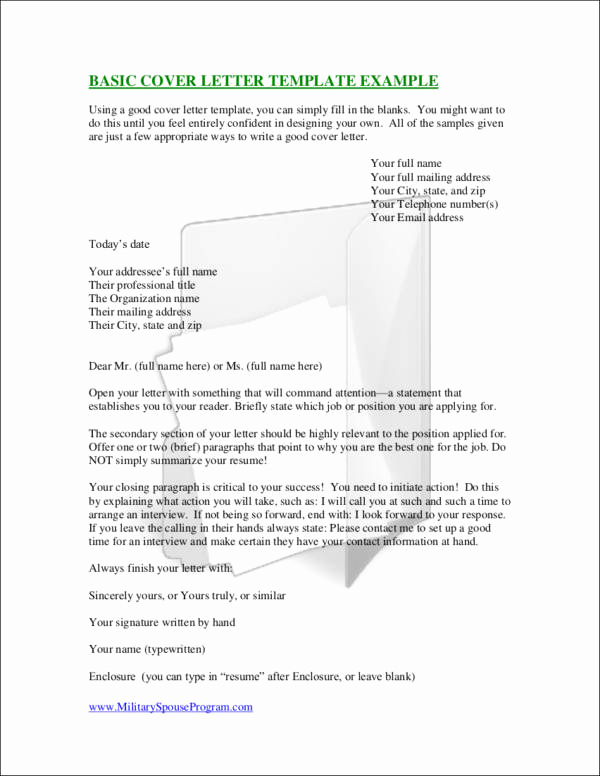 Simple Cover Letter format New Essential Elements Of A Cover Letter