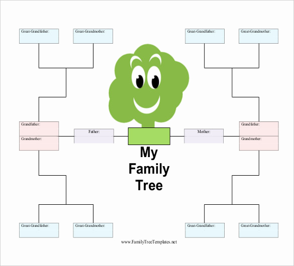 Simple Family Tree Template Lovely Simple Family Tree Template 25 Free Word Excel Pdf