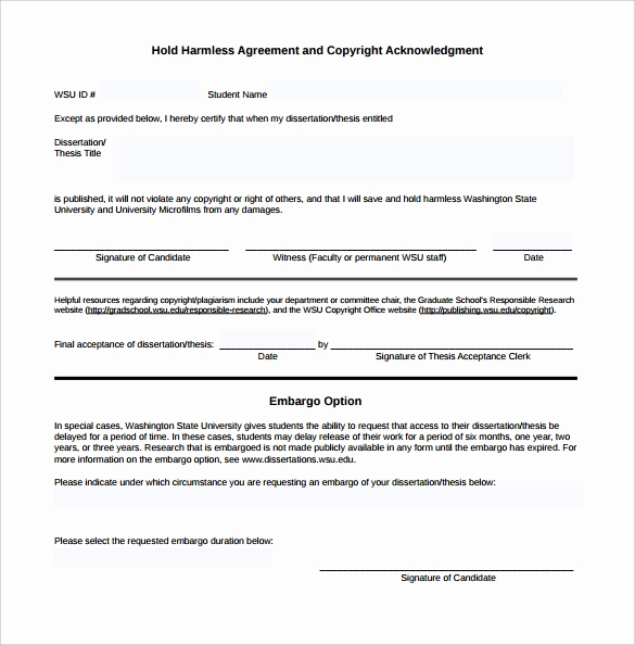 Simple Hold Harmless Agreement Fresh Hold Harmless Agreement 11 Download Documents In Pdf