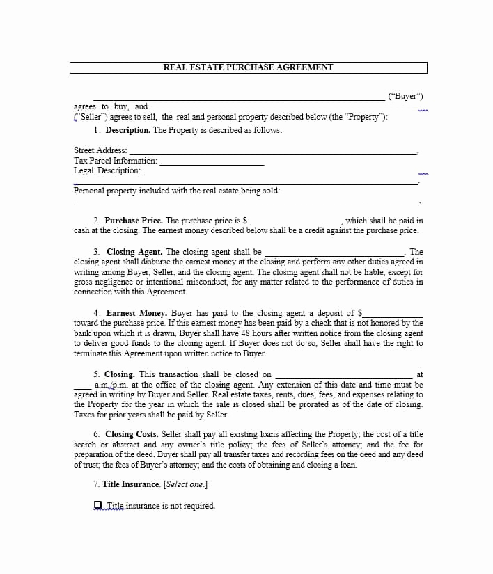 Simple Home Purchase Agreement Best Of 37 Simple Purchase Agreement Templates [real Estate Business]