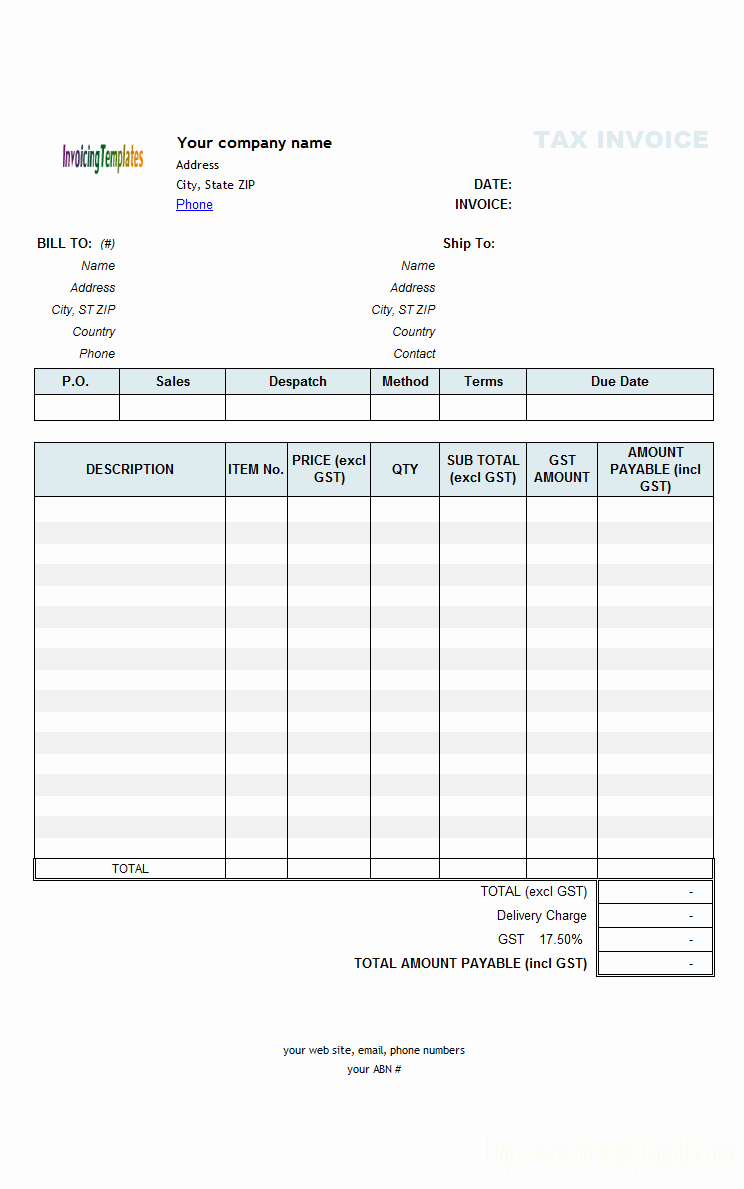 Simple Invoice Template Excel Awesome Subcontractor Invoice Template Excel