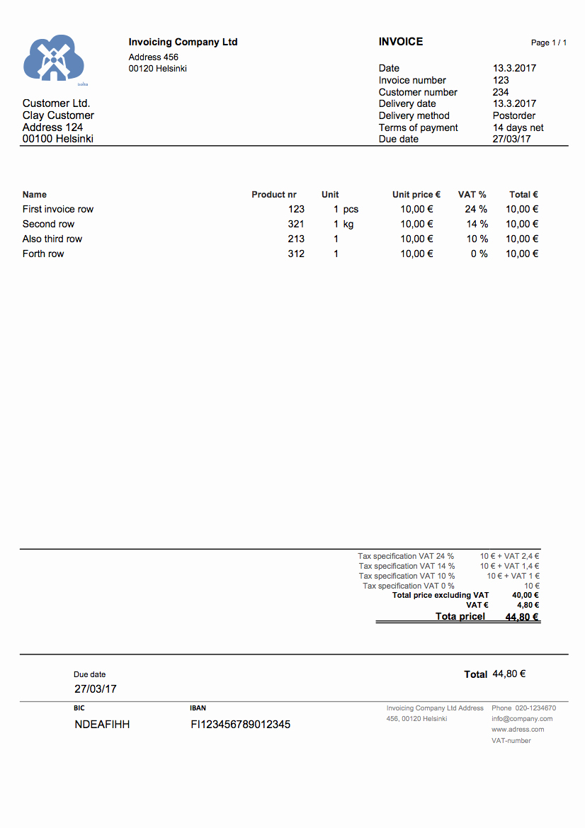 Simple Invoice Template Excel Beautiful Free Excel Invoice Template or Free Invoicing software